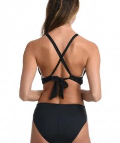 La Blanca Island Goddess High Neck Midkini Top