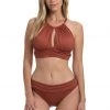 La Blanca Island Goddess High Neck Midkini Top
