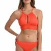 La Blanca Island Goddess High Neck Midkini Top