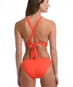 La Blanca Island Goddess High Neck Midkini Top