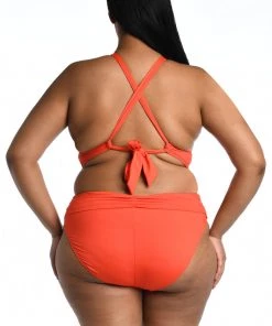 La Blanca Island Goddess High Neck Midkini Top