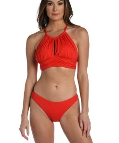 La Blanca Tops Island Goddess High-Neck Midkini Top