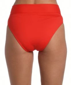 La Blanca Island Goddess Crossover High-Waist Bottom Bottoms