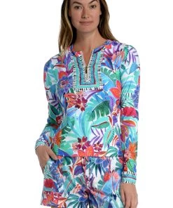 La Blanca Tropics Of Tropez Half Zip Rashguard
