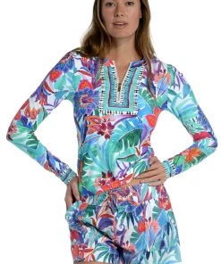 La Blanca Tropics Of Tropez Half Zip Rashguard