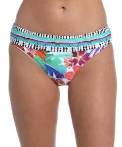 La Blanca Tropics Of Tropez Shirred Band Hipster Bottom