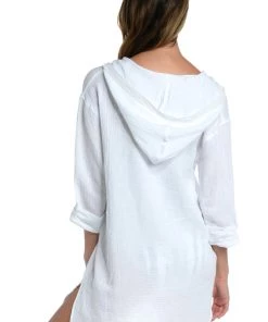 La Blanca Cover Ups Seaside Covers Hoodie