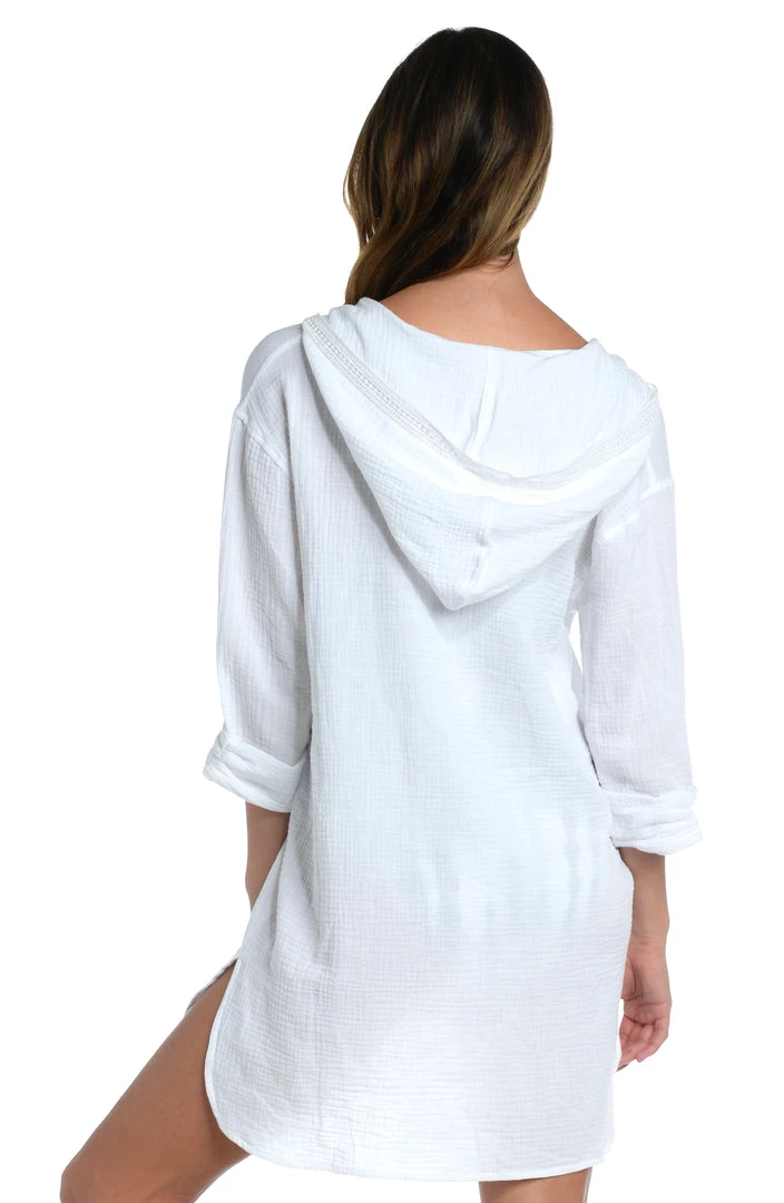La Blanca Cover Ups Seaside Covers Hoodie