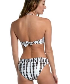 La Blanca Twisted Bamboo Bandeau Bikini Top