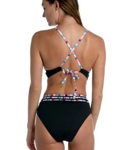 La Blanca Catalina Coast High-Neck Midkini Top Tops