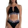 La Blanca Catalina Coast High-Neck Midkini Top Tops