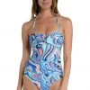 La Blanca One-Piece Crystal Cove Bandeau Mio