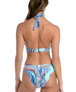 La Blanca Crystal Cove Shirred Strap Over The Shoulder Top Tops