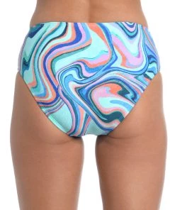 La Blanca Bottoms Crystal Cove Mid-Waist Sash Band Bottom