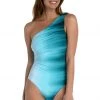 La Blanca Ocean Oasis Shirred One Shoulder One Piece One-Piece