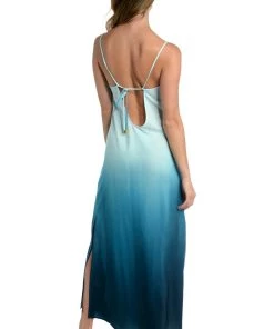La Blanca Cover Ups Ocean Oasis Over-The-Shoulder Midi Dress