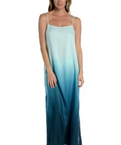 La Blanca Cover Ups Ocean Oasis Over-The-Shoulder Midi Dress