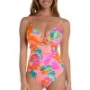 La Blanca Isla Del Sol Twist Keyhole Push-Up One Piece One-Piece