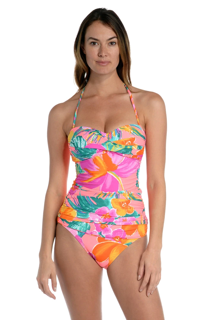 La Blanca Isla Del Sol Bandeau Tankini Top