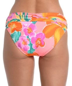 La Blanca Isla Del Sol Shirred Band Hipster Bottom