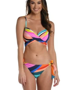 La Blanca Sunscape Wrap Underwire Push-Up Top