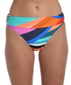 La Blanca Sunscape Shirred Band Hipster Bottom
