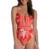 La Blanca Tropical Tapestry Strappy Back One Piece