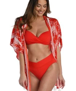La Blanca Tropical Tapestry Kimono