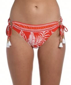 La Blanca Bottoms Tropical Tapestry Side Tie Hipster Bottom