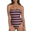 La Blanca Sailor Stripe Bandeau Mio One-Piece