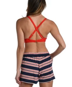 La Blanca Sailor Stripe Beach Shorts Cover Ups