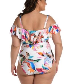 La Blanca One-Piece Paradise City Off Shoulder Ruffle One Piece