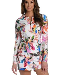 La Blanca Paradise City Half Zip Rashguard