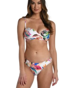 La Blanca Tops Paradise City Over-The-Shoulder Wrap Top