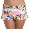 La Blanca Paradise City Ruffle Skirted Bottom Bottoms