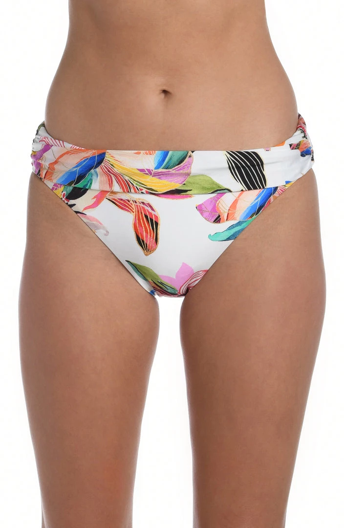 La Blanca Bottoms Paradise City Shirred Band Hipster Bottom