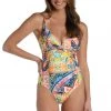 La Blanca Soleil Twist Keyhole Push Up One Piece One-Piece