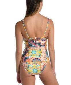 La Blanca Tops Soleil Twist Tie Back Tankini