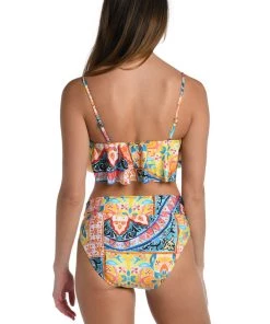 La Blanca Soleil Ruffle Bandeau Top