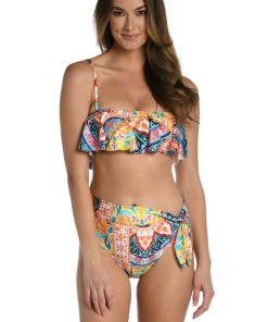 La Blanca Soleil Ruffle Bandeau Top