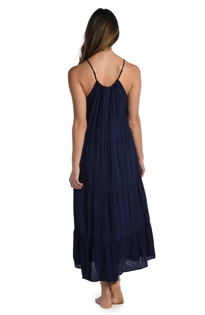 La Blanca Coastal Covers Halter Midi Dress Cover Ups
