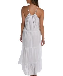 La Blanca Cover Ups Coastal Covers Halter Midi Dress