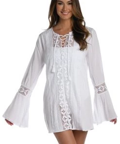 La Blanca Cover Ups Coastal Covers V-Neck Tunic