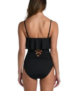La Blanca Island Goddess Ruffled Bandeau One Piece One-Piece