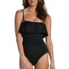 La Blanca Island Goddess Ruffled Bandeau One Piece One-Piece